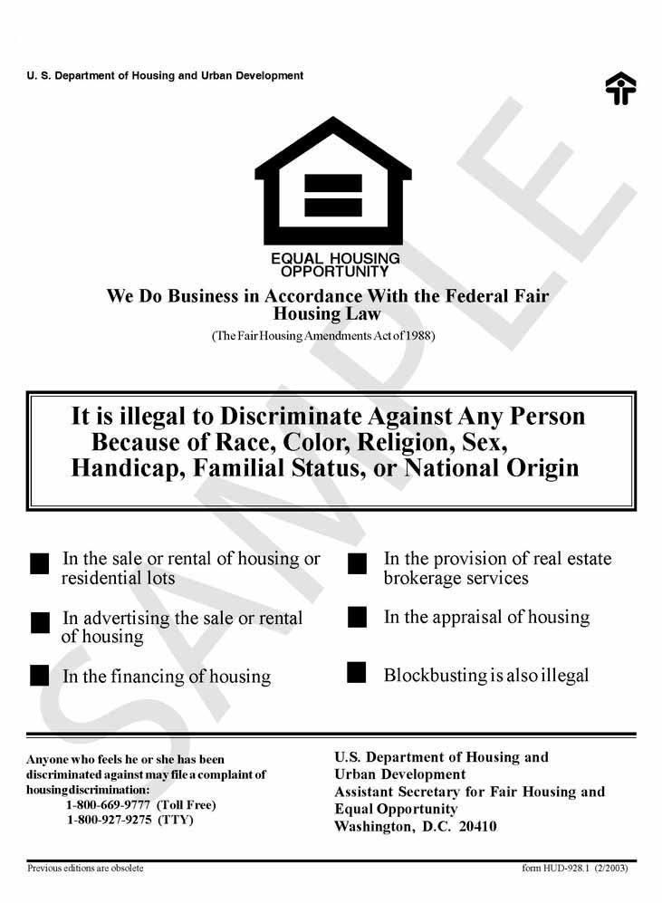 Fair Housing Sign AAOA