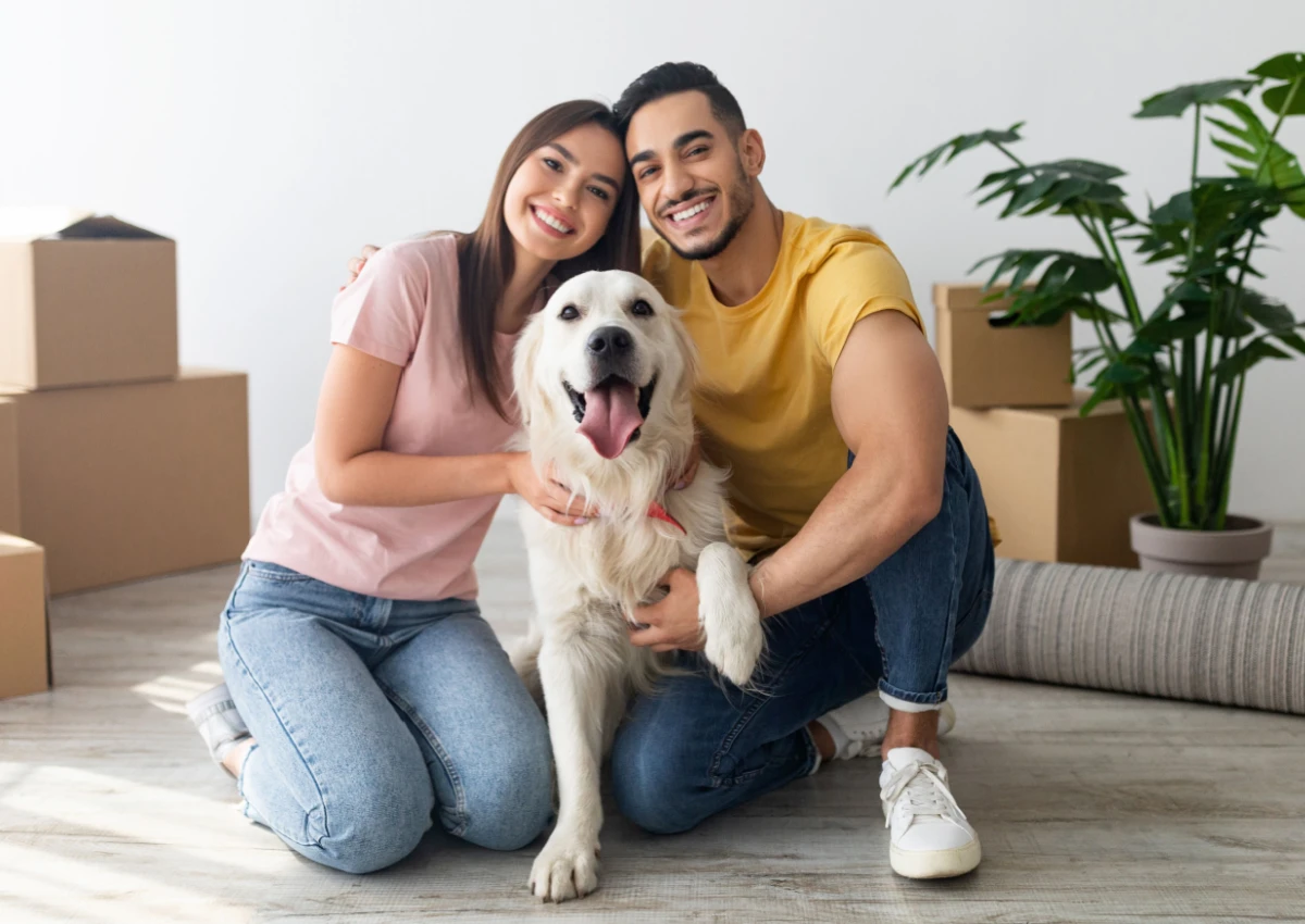 Family with dog Shutterstock_2498359977