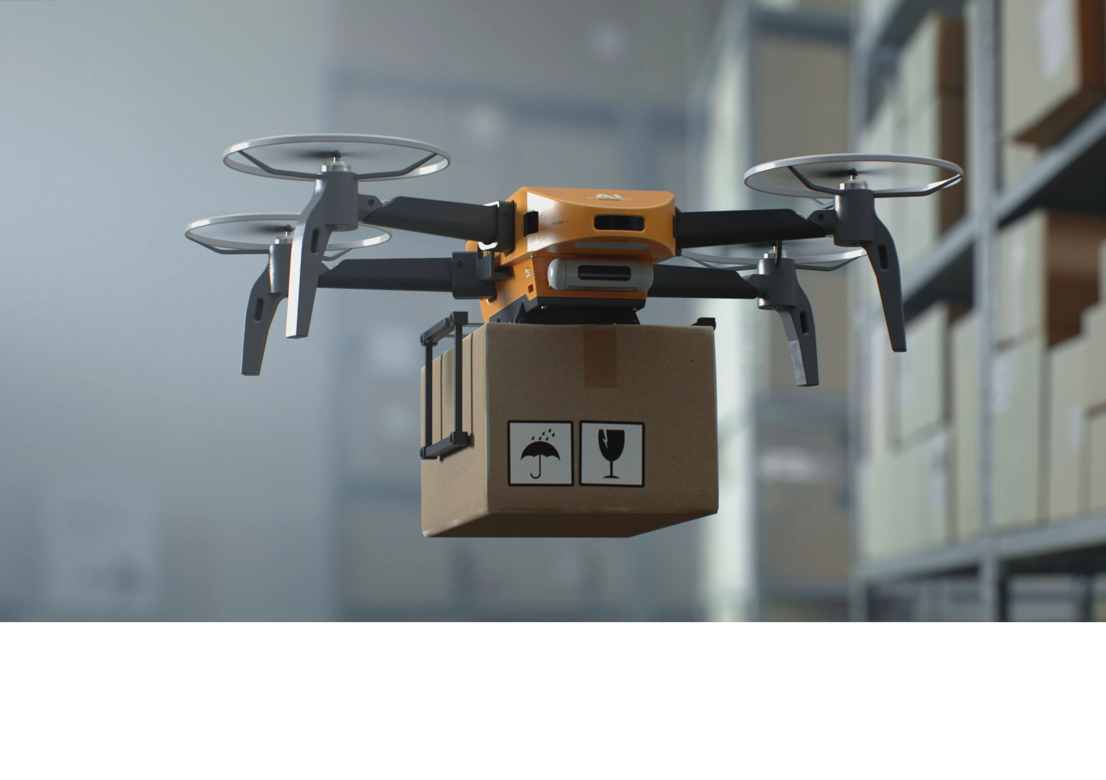 Delivery drone Shutterstock_2584837513