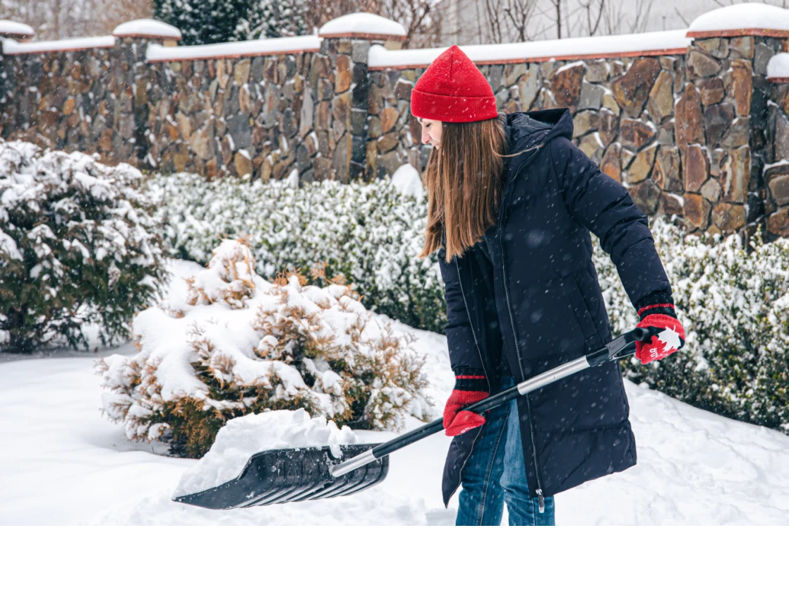 Shoveling snow Shutterstock_2109147533