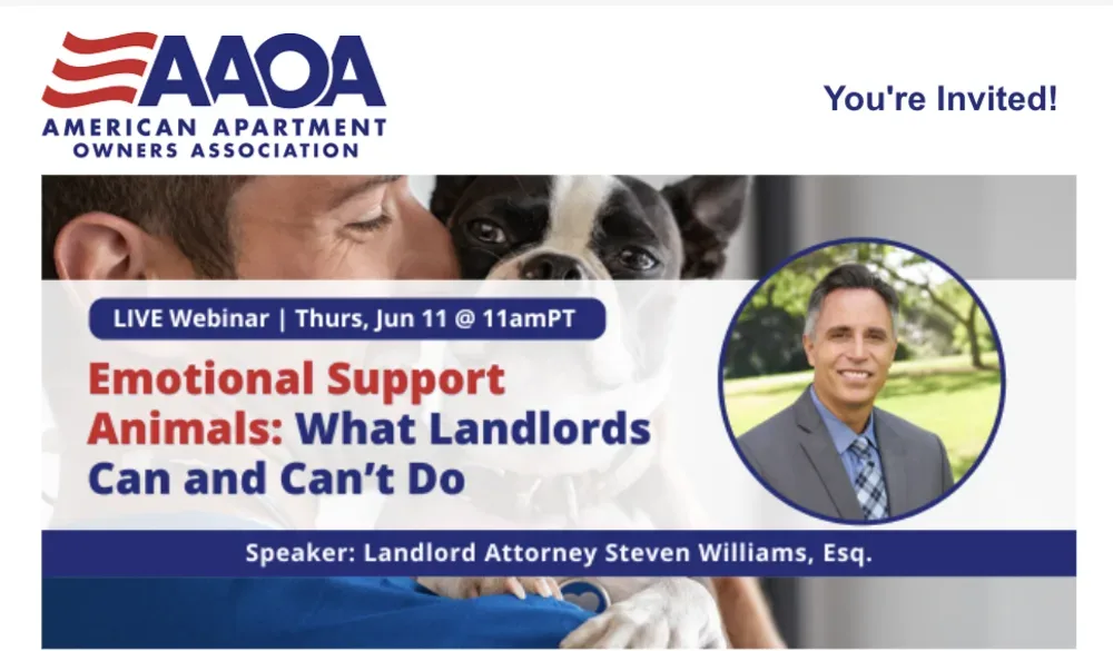 AAOA webinar promotion example