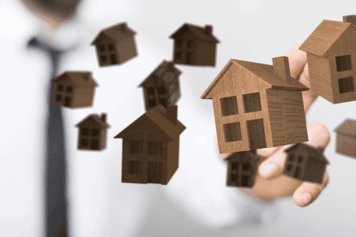 Wooden rental homes held by a property professional